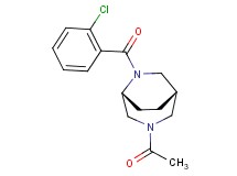(1S*,5R*)-3-acetyl-6-(2-chlorobenzoyl)-3,6-diazabicyclo[3.2.2]nonane