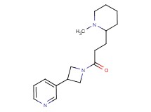 3-{1-[3-(1-methyl-2-piperidinyl)propanoyl]-3-azetidinyl}pyridine