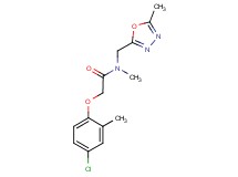 2-(4-chloro-2-methylphenoxy)-N-methyl-N-[(5-methyl-1,3,4-oxadiazol-2-yl)methyl]acetamide
