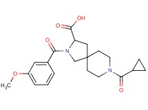 8-(cyclopropylcarbonyl)-2-(3-methoxybenzoyl)-2,8-diazaspiro[4.5]decane-3-carboxylic acid