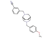 3-{[(1S*,5R*)-3-(4-methoxybenzyl)-3,6-diazabicyclo[3.2.2]non-6-yl]methyl}benzonitrile