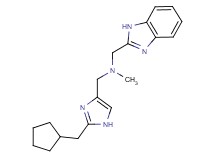(1H-benzimidazol-2-ylmethyl){[2-(cyclopentylmethyl)-1H-imidazol-4-yl]methyl}methylamine