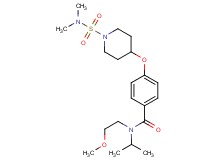 4-({1-[(dimethylamino)sulfonyl]-4-piperidinyl}oxy)-N-isopropyl-N-(2-methoxyethyl)benzamide