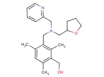 (2,4,6-trimethyl-3-{[(pyridin-2-ylmethyl)(tetrahydrofuran-2-ylmethyl)amino]methyl}phenyl)methanol