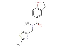 N-methyl-N-[(2-methyl-1,3-thiazol-4-yl)methyl]-2,3-dihydro-1-benzofuran-5-carboxamide