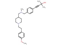 4-(4-{[({1-[2-(4-methoxyphenyl)ethyl]-4-piperidinyl}methyl)(methyl)amino]methyl}phenyl)-2-methyl-3-butyn-2-ol