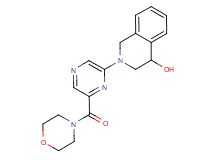 2-[6-(morpholin-4-ylcarbonyl)pyrazin-2-yl]-1,2,3,4-tetrahydroisoquinolin-4-ol