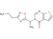 3-[1-(3-propyl-1,2,4-oxadiazol-5-yl)ethyl]thieno[2,3-d]pyrimidin-4(3H)-one