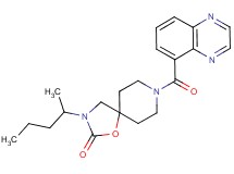3-(1-methylbutyl)-8-(quinoxalin-5-ylcarbonyl)-1-oxa-3,8-diazaspiro[4.5]decan-2-one