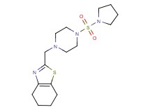 2-{[4-(pyrrolidin-1-ylsulfonyl)piperazin-1-yl]methyl}-4,5,6,7-tetrahydro-1,3-benzothiazole