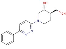 (3R*,4R*)-4-(hydroxymethyl)-1-(6-phenyl-3-pyridazinyl)-3-piperidinol