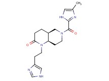 (4aS*,8aR*)-1-[2-(1H-imidazol-4-yl)ethyl]-6-[(4-methyl-1H-imidazol-2-yl)carbonyl]octahydro-1,6-naphthyridin-2(1H)-one