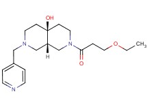 (4aS*,8aS*)-2-(3-ethoxypropanoyl)-7-(pyridin-4-ylmethyl)octahydro-2,7-naphthyridin-4a(2H)-ol