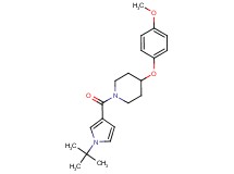 1-[(1-tert-butyl-1H-pyrrol-3-yl)carbonyl]-4-(4-methoxyphenoxy)piperidine