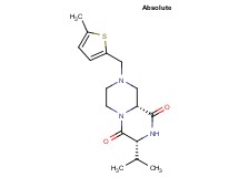 (3R,9aR)-3-isopropyl-8-[(5-methyl-2-thienyl)methyl]tetrahydro-2H-pyrazino[1,2-a]pyrazine-1,4(3H,6H)-dione