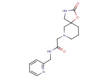 2-(2-oxo-1-oxa-3,7-diazaspiro[4.5]dec-7-yl)-N-(2-pyridinylmethyl)acetamide