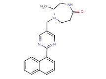 2-methyl-1-{[2-(1-naphthyl)pyrimidin-5-yl]methyl}-1,4-diazepan-5-one