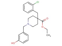 ethyl 4-(2-chlorobenzyl)-1-(3-hydroxybenzyl)-4-piperidinecarboxylate