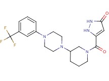 5-[(3-{4-[3-(trifluoromethyl)phenyl]-1-piperazinyl}-1-piperidinyl)carbonyl]-1,2-dihydro-3H-pyrazol-3-one