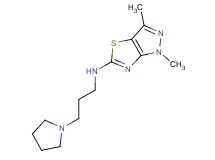 1,3-dimethyl-N-(3-pyrrolidin-1-ylpropyl)-1H-pyrazolo[3,4-d][1,3]thiazol-5-amine