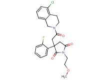 3-[2-(5-chloro-3,4-dihydro-2(1H)-isoquinolinyl)-2-oxoethyl]-3-(2-fluorophenyl)-1-(2-methoxyethyl)-2,5-pyrrolidinedione