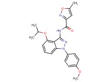 N-[4-isopropoxy-1-(4-methoxyphenyl)-1H-indazol-3-yl]-5-methylisoxazole-3-carboxamide