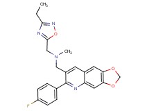 1-(3-ethyl-1,2,4-oxadiazol-5-yl)-N-{[6-(4-fluorophenyl)[1,3]dioxolo[4,5-g]quinolin-7-yl]methyl}-N-methylmethanamine