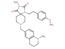 1-[2-(4-methoxyphenyl)ethyl]-3-methyl-8-[(1-methyl-1,2,3,4-tetrahydro-6-quinolinyl)methyl]-1,3,8-triazaspiro[4.5]decane-2,4-dione