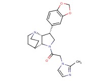 (3R*,3aR*,7aR*)-3-(1,3-benzodioxol-5-yl)-1-[(2-methyl-1H-imidazol-1-yl)acetyl]octahydro-4,7-ethanopyrrolo[3,2-b]pyridine