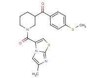 {1-[(6-methylimidazo[2,1-b][1,3]thiazol-3-yl)carbonyl]-3-piperidinyl}[4-(methylthio)phenyl]methanone