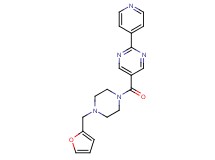 5-{[4-(2-furylmethyl)-1-piperazinyl]carbonyl}-2-(4-pyridinyl)pyrimidine