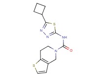 N-(5-cyclobutyl-1,3,4-thiadiazol-2-yl)-6,7-dihydrothieno[3,2-c]pyridine-5(4H)-carboxamide