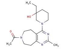 1-(7-acetyl-2-methyl-6,7,8,9-tetrahydro-5H-pyrimido[4,5-d]azepin-4-yl)-3-ethylpiperidin-3-ol