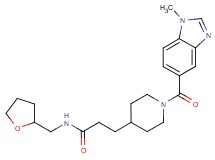 3-{1-[(1-methyl-1H-benzimidazol-5-yl)carbonyl]piperidin-4-yl}-N-(tetrahydrofuran-2-ylmethyl)propanamide