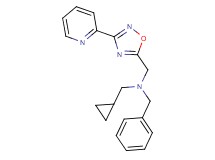 N-benzyl-1-cyclopropyl-N-{[3-(2-pyridinyl)-1,2,4-oxadiazol-5-yl]methyl}methanamine