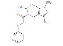 N-isopropyl-2-(pyridin-3-yloxy)-N-[(1,3,5-trimethyl-1H-pyrazol-4-yl)methyl]acetamide