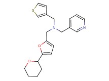 (pyridin-3-ylmethyl){[5-(tetrahydro-2H-pyran-2-yl)-2-furyl]methyl}(3-thienylmethyl)amine