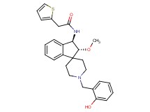 N-[(2R*,3R*)-1'-(2-hydroxybenzyl)-2-methoxy-2,3-dihydrospiro[indene-1,4'-piperidin]-3-yl]-2-(2-thienyl)acetamide