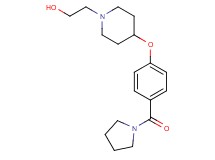 2-{4-[4-(1-pyrrolidinylcarbonyl)phenoxy]-1-piperidinyl}ethanol