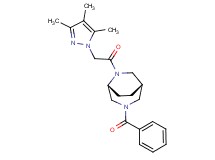 (1S*,5R*)-3-benzoyl-6-[(3,4,5-trimethyl-1H-pyrazol-1-yl)acetyl]-3,6-diazabicyclo[3.2.2]nonane