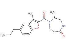 2-methyl-1-[(3-methyl-5-propyl-1-benzofuran-2-yl)carbonyl]-1,4-diazepan-5-one