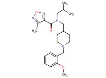 N-isobutyl-N-{[1-(2-methoxybenzyl)-4-piperidinyl]methyl}-4-methyl-1,2,5-oxadiazole-3-carboxamide