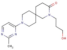 2-(3-hydroxypropyl)-9-(2-methylpyrimidin-4-yl)-2,9-diazaspiro[5.5]undecan-3-one