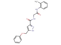 N-{2-[(2-methylphenyl)amino]-2-oxoethyl}-5-(phenoxymethyl)-1H-pyrazole-3-carboxamide