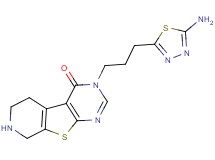3-[3-(5-amino-1,3,4-thiadiazol-2-yl)propyl]-5,6,7,8-tetrahydropyrido[4',3':4,5]thieno[2,3-d]pyrimidin-4(3H)-one hydrochloride