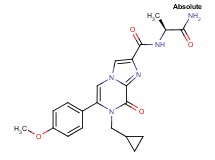 N-[(1S)-2-amino-1-methyl-2-oxoethyl]-7-(cyclopropylmethyl)-6-(4-methoxyphenyl)-8-oxo-7,8-dihydroimidazo[1,2-a]pyrazine-2-carboxamide