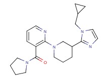 2-{3-[1-(cyclopropylmethyl)-1H-imidazol-2-yl]-1-piperidinyl}-3-(1-pyrrolidinylcarbonyl)pyridine