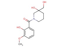 1-(2-hydroxy-3-methoxybenzoyl)-3-(hydroxymethyl)piperidin-3-ol