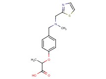 2-(4-{[methyl(1,3-thiazol-2-ylmethyl)amino]methyl}phenoxy)propanoic acid