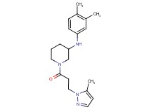 N-(3,4-dimethylphenyl)-1-[3-(5-methyl-1H-pyrazol-1-yl)propanoyl]-3-piperidinamine
